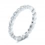 14k White Gold 14k White Gold Custom Diamond Eternity Wedding Band - Three-Quarter View -  102132 - Thumbnail