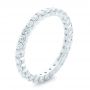  Platinum Platinum Custom Diamond Eternity Wedding Band - Three-Quarter View -  102370 - Thumbnail