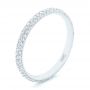  Platinum Custom Diamond Eternity Wedding Band - Three-Quarter View -  102817 - Thumbnail