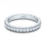 18k White Gold 18k White Gold Custom Diamond Eternity Wedding Band - Flat View -  101747 - Thumbnail