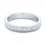 14k White Gold Custom Diamond Eternity Wedding Band - Flat View -  102096 - Thumbnail