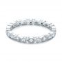 14k White Gold 14k White Gold Custom Diamond Eternity Wedding Band - Flat View -  102132 - Thumbnail