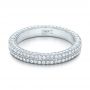  Platinum Custom Diamond Eternity Wedding Band - Flat View -  102173 - Thumbnail