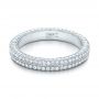 14k White Gold 14k White Gold Custom Diamond Eternity Wedding Band - Flat View -  102173 - Thumbnail