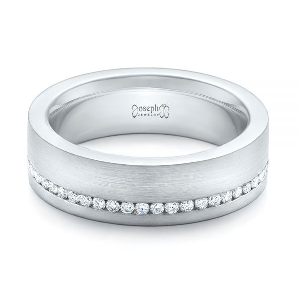  Platinum Platinum Custom Diamond Eternity Wedding Band - Flat View -  102284