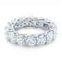14k White Gold Custom Diamond Eternity Wedding Band - Flat View -  102342 - Thumbnail