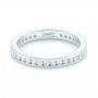  Platinum Custom Diamond Eternity Wedding Band - Flat View -  103033 - Thumbnail