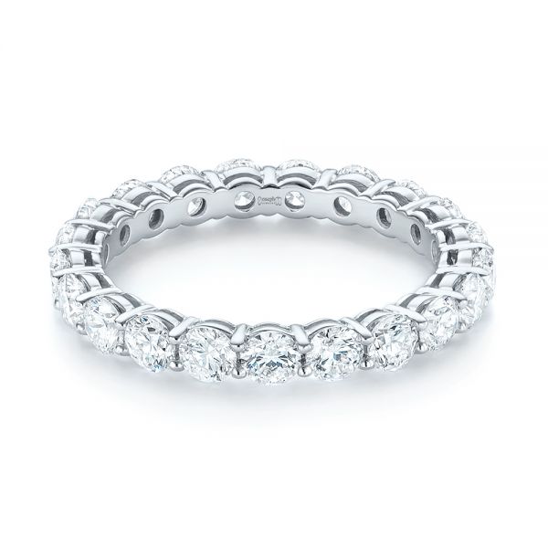  Platinum Platinum Custom Diamond Eternity Wedding Band - Flat View -  103465