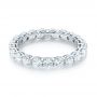 14k White Gold Custom Diamond Eternity Wedding Band - Flat View -  103465 - Thumbnail