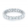 18k White Gold 18k White Gold Custom Diamond Eternity Wedding Band - Flat View -  103465 - Thumbnail