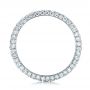  Platinum Custom Diamond Eternity Wedding Band - Front View -  101747 - Thumbnail