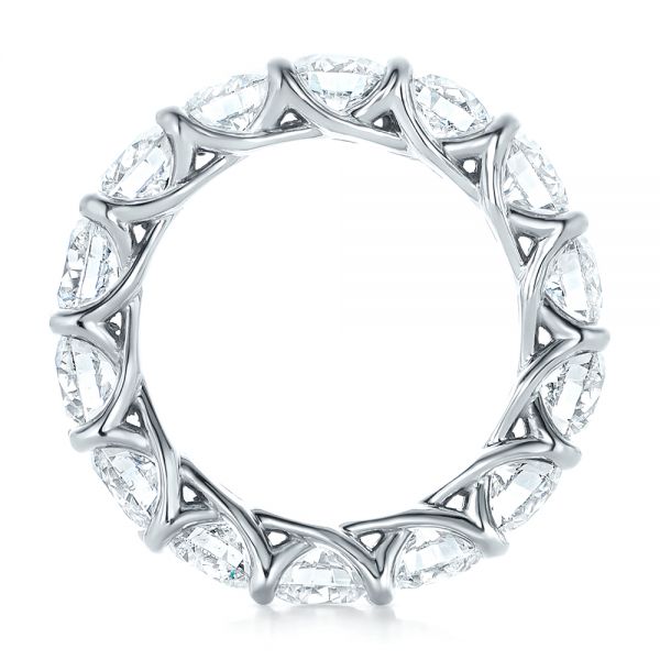  Platinum Platinum Custom Diamond Eternity Wedding Band - Front View -  102342