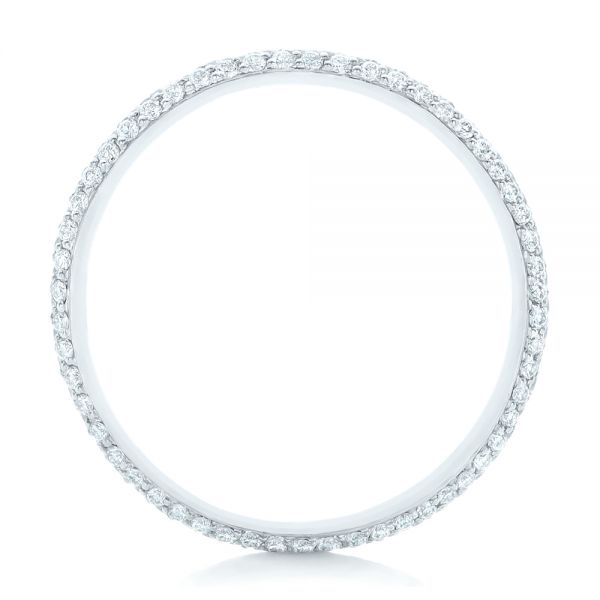 Platinum Custom Diamond Eternity Wedding Band - Front View - 102817