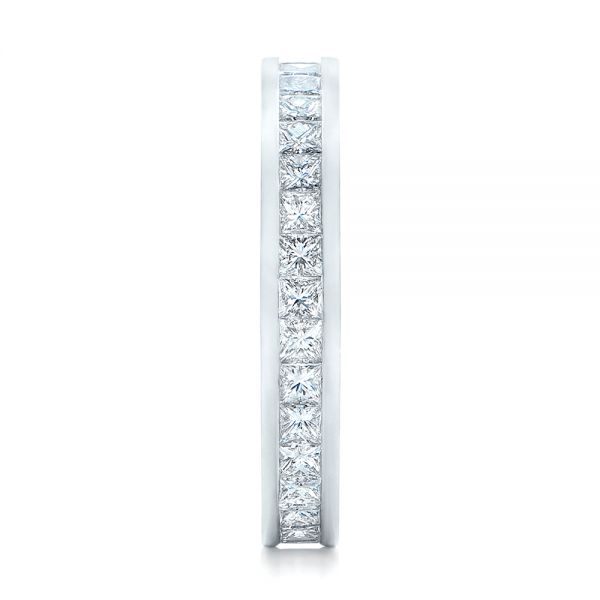  Platinum Platinum Custom Diamond Eternity Wedding Band - Side View -  102096