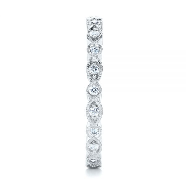  Platinum Platinum Custom Diamond Eternity Wedding Band - Side View -  102132