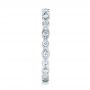 14k White Gold 14k White Gold Custom Diamond Eternity Wedding Band - Side View -  102132 - Thumbnail