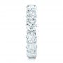 14k White Gold Custom Diamond Eternity Wedding Band - Side View -  102342 - Thumbnail