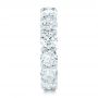 18k White Gold 18k White Gold Custom Diamond Eternity Wedding Band - Side View -  102342 - Thumbnail