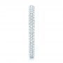  Platinum Custom Diamond Eternity Wedding Band - Side View -  102817 - Thumbnail