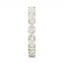 18k White Gold 18k White Gold Custom Diamond Eternity Wedding Band - Side View -  102918 - Thumbnail