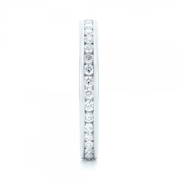  Platinum Custom Diamond Eternity Wedding Band - Side View -  103033