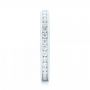 14k White Gold 14k White Gold Custom Diamond Eternity Wedding Band - Side View -  103033 - Thumbnail