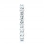 14k White Gold Custom Diamond Eternity Wedding Band - Side View -  103465 - Thumbnail