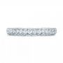  Platinum Custom Diamond Eternity Wedding Band - Top View -  101747 - Thumbnail