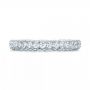 14k White Gold 14k White Gold Custom Diamond Eternity Wedding Band - Top View -  101747 - Thumbnail