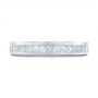 18k White Gold 18k White Gold Custom Diamond Eternity Wedding Band - Top View -  102096 - Thumbnail