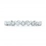 14k White Gold 14k White Gold Custom Diamond Eternity Wedding Band - Top View -  102132 - Thumbnail