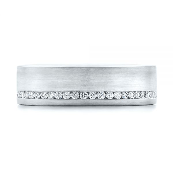  Platinum Platinum Custom Diamond Eternity Wedding Band - Top View -  102284