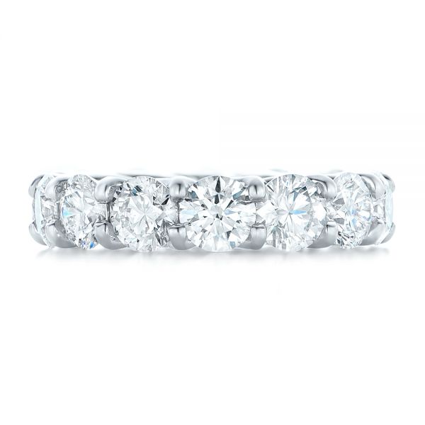  Platinum Platinum Custom Diamond Eternity Wedding Band - Top View -  102342