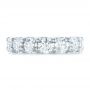 18k White Gold 18k White Gold Custom Diamond Eternity Wedding Band - Top View -  102342 - Thumbnail