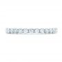  Platinum Platinum Custom Diamond Eternity Wedding Band - Top View -  102370 - Thumbnail