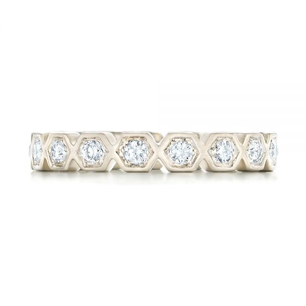  Platinum Platinum Custom Diamond Eternity Wedding Band - Top View -  102918