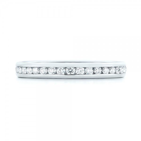  Platinum Custom Diamond Eternity Wedding Band - Top View -  103033