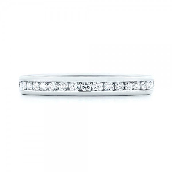  Platinum Custom Diamond Eternity Wedding Band - Top View -  103033