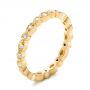 14k Yellow Gold 14k Yellow Gold Custom Diamond Eternity Wedding Band - Three-Quarter View -  102132 - Thumbnail