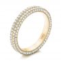 14k Yellow Gold 14k Yellow Gold Custom Diamond Eternity Wedding Band - Three-Quarter View -  102173 - Thumbnail