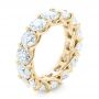 18k Yellow Gold 18k Yellow Gold Custom Diamond Eternity Wedding Band - Three-Quarter View -  102342 - Thumbnail