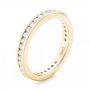 14k Yellow Gold 14k Yellow Gold Custom Diamond Eternity Wedding Band - Three-Quarter View -  103033 - Thumbnail