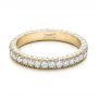 14k Yellow Gold 14k Yellow Gold Custom Diamond Eternity Wedding Band - Flat View -  101747 - Thumbnail