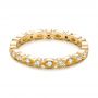 18k Yellow Gold 18k Yellow Gold Custom Diamond Eternity Wedding Band - Flat View -  102132 - Thumbnail