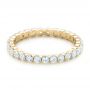 14k Yellow Gold 14k Yellow Gold Custom Diamond Eternity Wedding Band - Flat View -  102370 - Thumbnail