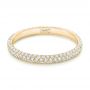 14k Yellow Gold 14k Yellow Gold Custom Diamond Eternity Wedding Band - Flat View -  102817 - Thumbnail