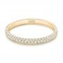 18k Yellow Gold 18k Yellow Gold Custom Diamond Eternity Wedding Band - Flat View -  102817 - Thumbnail