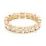 14k Yellow Gold 14k Yellow Gold Custom Diamond Eternity Wedding Band - Flat View -  102918 - Thumbnail