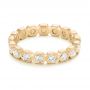 14k Yellow Gold 14k Yellow Gold Custom Diamond Eternity Wedding Band - Flat View -  102918 - Thumbnail