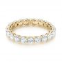 18k Yellow Gold 18k Yellow Gold Custom Diamond Eternity Wedding Band - Flat View -  103465 - Thumbnail